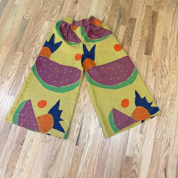 NWOT- BEL KAZAN ATLAS PANT HONEY MELON PRINT - Picture 2 of 4
